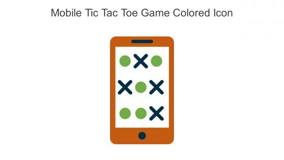 Mobile Tic Tac Toe Game Colored Icon In Powerpoint Pptx Png And Editable Eps Format
