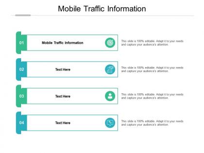 Mobile traffic information ppt powerpoint presentation background designs cpb