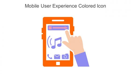 Mobile User Experience Colored Icon In Powerpoint Pptx Png And Editable Eps Format