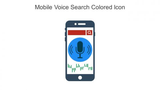 Mobile Voice Search Colored Icon In Powerpoint Pptx Png And Editable Eps Format