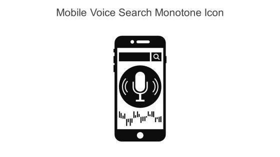 Mobile Voice Search Monotone Icon In Powerpoint Pptx Png And Editable Eps Format