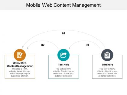 Mobile web content management ppt powerpoint presentation infographics themes cpb