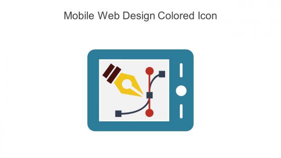 Mobile Web Design Colored Icon In Powerpoint Pptx Png And Editable Eps Format