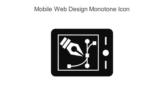Mobile Web Design Monotone Icon In Powerpoint Pptx Png And Editable Eps Format