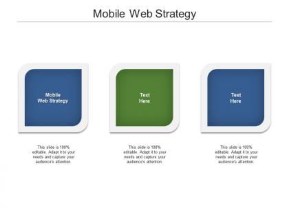 Mobile web strategy ppt powerpoint presentation infographic template topics cpb
