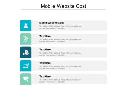 Mobile website cost ppt powerpoint presentation professional slide cpb