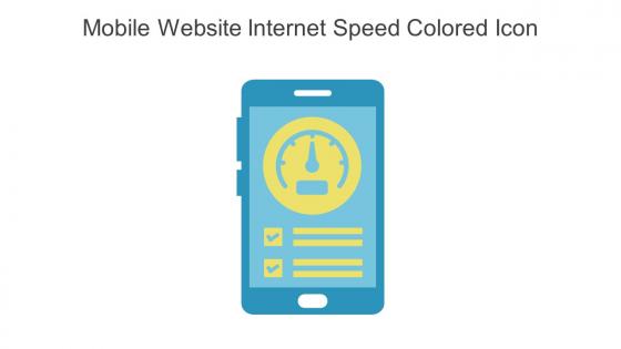 Mobile Website Internet Speed Colored Icon In Powerpoint Pptx Png And Editable Eps Format