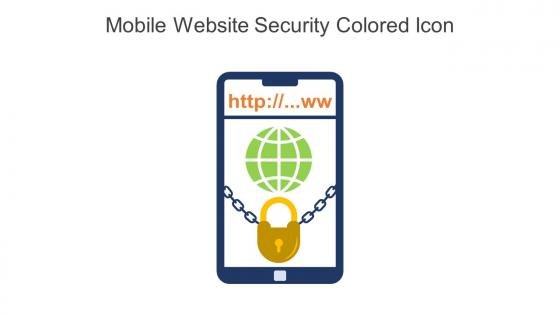 Mobile Website Security Colored Icon In Powerpoint Pptx Png And Editable Eps Format