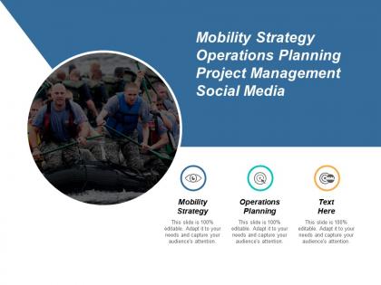 Mobility strategy operations planning project management social media cpb