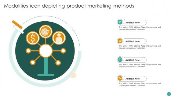 Modalities Icon Depicting Product Marketing Methods