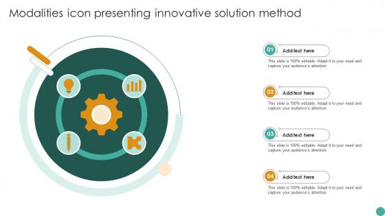 Modalities Icon Presenting Innovative Solution Method