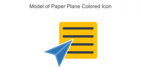 Model Of Paper Plane Colored Icon In Powerpoint Pptx Png And Editable Eps Format