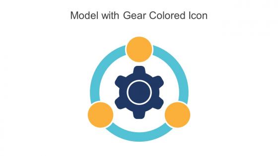 Model With Gear Colored Icon In Powerpoint Pptx Png And Editable Eps Format
