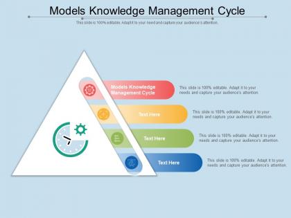 Models knowledge management cycle ppt powerpoint presentation pictures gallery cpb