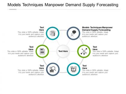 Models techniques manpower demand supply forecasting ppt template infographics cpb