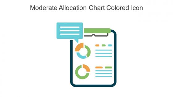 Moderate Allocation Chart Colored Icon In Powerpoint Pptx Png And Editable Eps Format