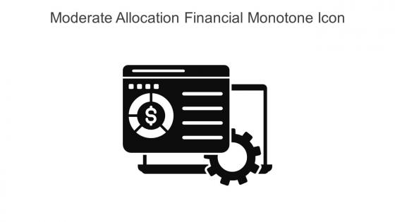 Moderate Allocation Financial Monotone Icon In Powerpoint Pptx Png And Editable Eps Format