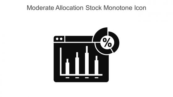 Moderate Allocation Stock Monotone Icon In Powerpoint Pptx Png And Editable Eps Format