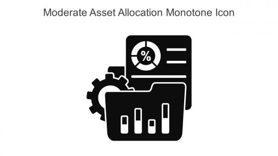Moderate Asset Allocation Monotone Icon In Powerpoint Pptx Png And Editable Eps Format