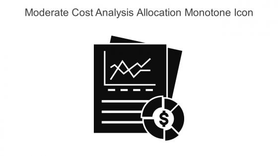 Moderate Cost Analysis Allocation Monotone Icon In Powerpoint Pptx Png And Editable Eps Format