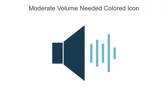 Moderate Volume Needed Colored Icon In Powerpoint Pptx Png And Editable Eps Format