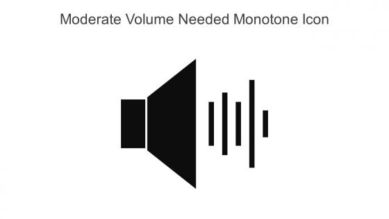 Moderate Volume Needed Monotone Icon In Powerpoint Pptx Png And Editable Eps Format