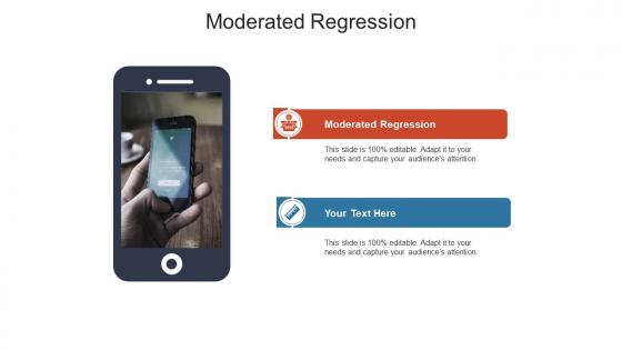 Moderated regression ppt powerpoint presentation portfolio brochure cpb