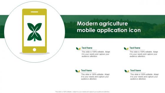Modern Agriculture Mobile Application Icon