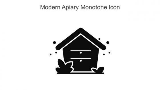 Modern Apiary Monotone Icon In Powerpoint Pptx Png And Editable Eps Format