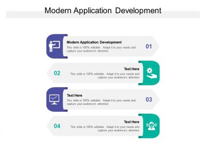 Modern application development ppt powerpoint presentation inspiration cpb