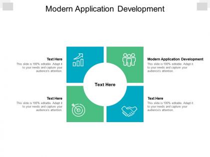 Modern application development ppt powerpoint presentation portfolio designs download cpb