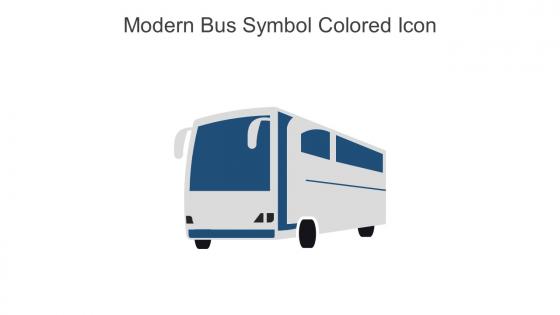 Modern Bus Symbol Colored Icon In Powerpoint Pptx Png And Editable Eps Format