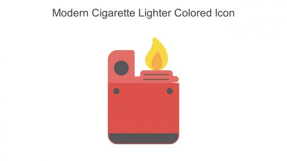 Modern Cigarette Lighter Colored Icon In Powerpoint Pptx Png And Editable Eps Format