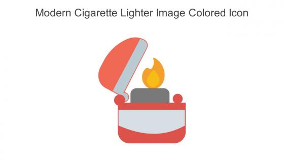 Modern Cigarette Lighter Image Colored Icon In Powerpoint Pptx Png And Editable Eps Format
