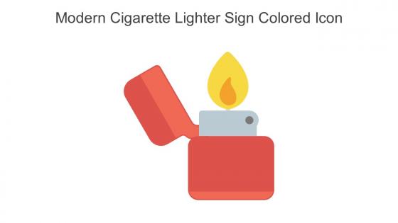 Modern Cigarette Lighter Sign Colored Icon In Powerpoint Pptx Png And Editable Eps Format