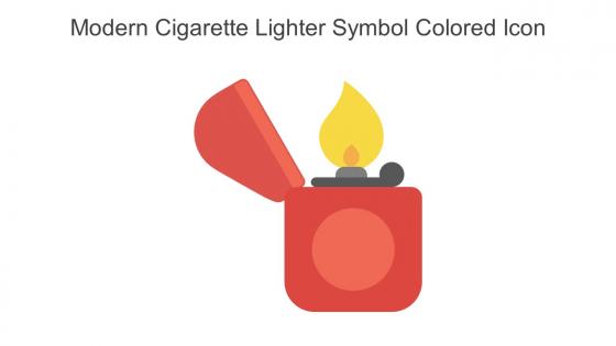 Modern Cigarette Lighter Symbol Colored Icon In Powerpoint Pptx Png And Editable Eps Format