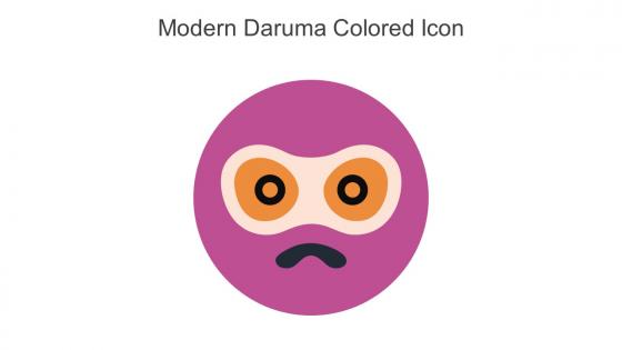 Modern Daruma Colored Icon In Powerpoint Pptx Png And Editable Eps Format