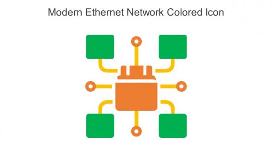 Modern Ethernet Network Colored Icon In Powerpoint Pptx Png And Editable Eps Format