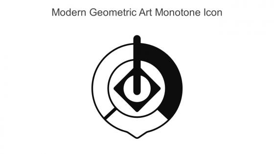 Modern Geometric Art Monotone Icon In Powerpoint Pptx Png And Editable Eps Format