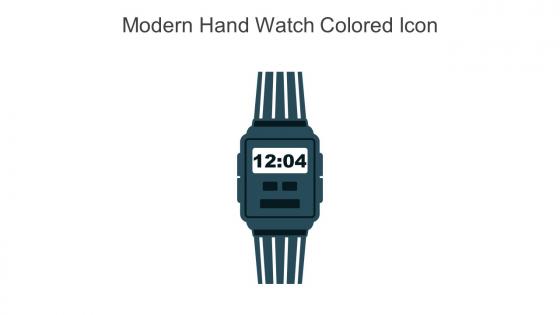 Modern Hand Watch Colored Icon In Powerpoint Pptx Png And Editable Eps Format
