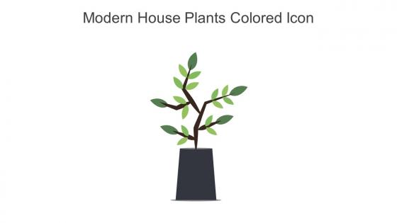 Modern House Plants Colored Icon In Powerpoint Pptx Png And Editable Eps Format