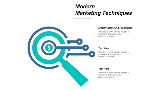 Modern marketing techniques ppt powerpoint presentation professional graphics tutorials cpb