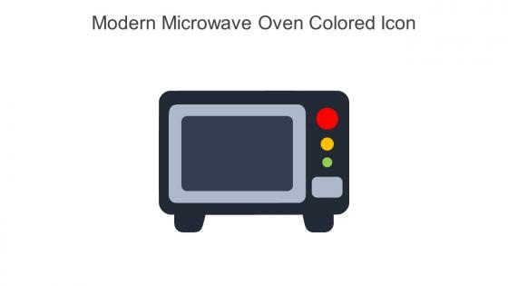 Modern Microwave Oven Colored Icon In Powerpoint Pptx Png And Editable Eps Format
