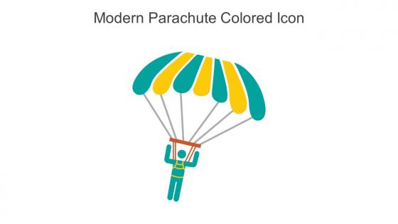 Modern Parachute Colored Icon In Powerpoint Pptx Png And Editable Eps Format