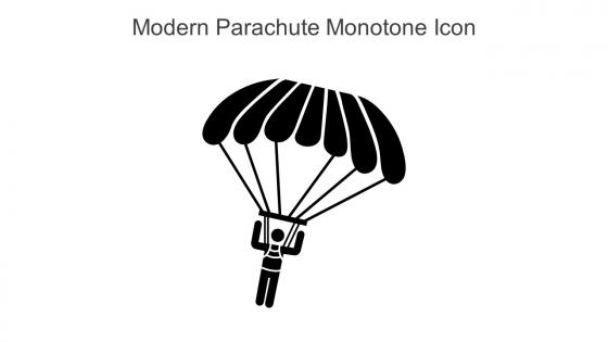 Modern Parachute Monotone Icon In Powerpoint Pptx Png And Editable Eps Format