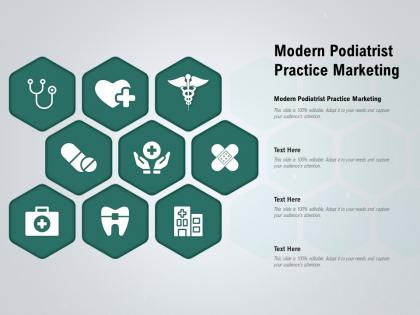 Modern podiatrist practice marketing ppt powerpoint presentation gallery graphic tips