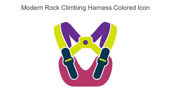 Modern Rock Climbing Harness Colored Icon In Powerpoint Pptx Png And Editable Eps Format