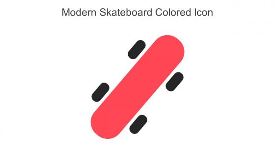 Modern Skateboard Colored Icon In Powerpoint Pptx Png And Editable Eps Format