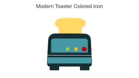 Modern Toaster Colored Icon In Powerpoint Pptx Png And Editable Eps Format