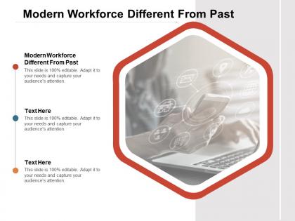 Modern workforce different from past ppt powerpoint presentation ideas styles cpb